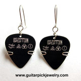 Guitar Pick Earrings - Led Zeppelin Guitar Pick Earrings