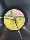 Frank Sinatra Vinyl Record Clock - Recycled from damaged album