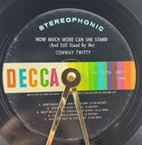 Conway Twitty Vinyl Record Clock - Recycled from damaged album