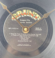 Jefferson Starship "Dragon Fly" Vinyl Record Clock