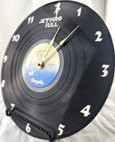 Jethro Tull "Bursting Out" Vinyl Record Clock - Recycled from damaged album