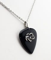 Celtic Guitar Pick Pendant with your choice of chain length