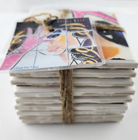 Chaka Khan "I feel for you" Coaster Set - 9 tiles covered with the REAL jacket from the album