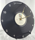 Joni Mitchell "For the Roses" Vinyl Record Clock - Recycled from trashed record