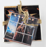 Kansas "Monolith" Coaster Set - 9 tiles covered with the REAL jacket from the album