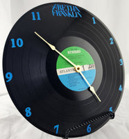 Aretha Franklin "Aretha Now" Vinyl Record Clock - Made from damaged record.