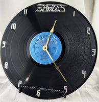 The Eagles "Eagles" Vinyl Record Clock - Recycled from damaged album