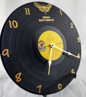 Iron Butterfly "Metamorphosis" Vinyl Record Clock - Recycled from damaged album