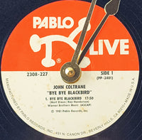 John Coltrane "Bye Bye Blackbird"  Vinyl Record Clock - Recycled from damaged album