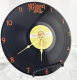 McGuffy Lane Vinyl Record Clock made from trashed album