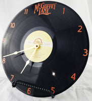 McGuffy Lane Vinyl Record Clock made from trashed album
