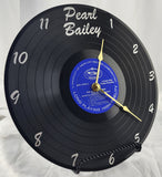 Pearl Bailey "For Adult Listening" Vinyl Record Clock - Recycled from damaged album