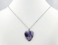 Purple Smoke guitar pick pendant.  One of a kind! Painted by hand