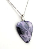 Purple Smoke guitar pick pendant.  One of a kind! Painted by hand