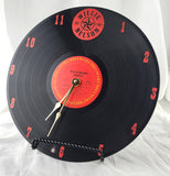 Willie Nelson "Stardust" Vinyl Record Clock - Recycled from damaged album