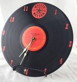 Willie Nelson "Stardust" Vinyl Record Clock - Recycled from damaged album