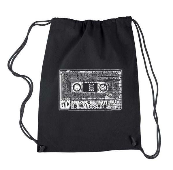 Draw String Backpack - The 80s Cassette tape image