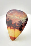 Guitar Pick Pin with Clearwater Beach on it.  Great for Spring Break or just to remember your time at the beach