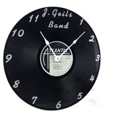 J. Geils Band Vinyl Record Clock - Recycled from damaged album