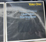 John Lennon and Yoko Ono PROMOTIONAL COPY - REAL Album Sleeve Coasters-Tile Set - Recycled Vinyl Record