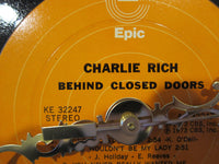 Charlie Rich Vinyl Record Clock - hand painted
