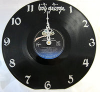 Boy George/ Culture Club Vinyl Record Clock - Recycled from damaged album