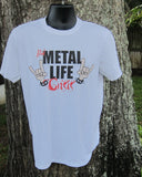 Rock and Roll Tshirt / Heavy Metal Tshirt / Im having a Metal Life crisis shirt / Gift for rocker / rocker chick shirt / rock and roll wear