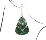 Green Guitar Pick Earrings