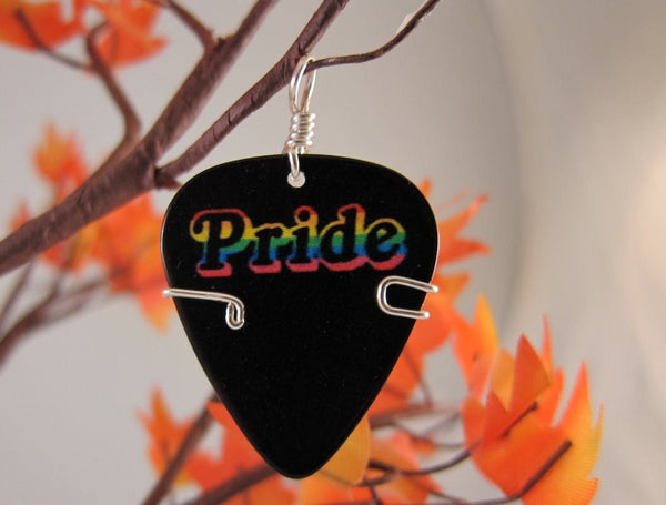 LGBTQ Pride Guitar Pick Pendant