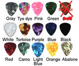 Guitar Pick Bracelet -  Red Multi Guitar Pick Bracelet / Guitar Pick Cuff Bracelet / rock and roll jewelry / Music Lover Gift