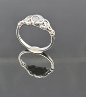 Sterling Silver Triple Goddess Celtic Moon Ring