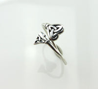 Celtic Key Wrap Around Ring made from Sterling Silver