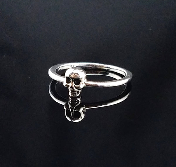 Silver Skull Ring, 925 Sterling Silver Skull Rings, Dainty Rings, Index  Finger Ring, Handmade Skull Jewelry - Etsy