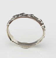 Sterling silver Music Score Ring