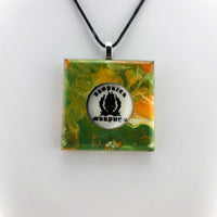 Dropkick Murphy's Recycled Vinyl Record Sleeve necklace  - Made from Ceramic Tiles and pieces of the REAL album sleeve.
