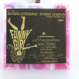 Funny Girl Soundtrack Necklace featuring Barbara Streisand and Sydney Chaplan  Necklace created with AUTHENTIC vinyl soundtrack of the album