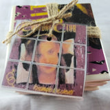 Culture Club - Tile Set - created from a damaged vinyl record - Boy George and the Culture Club