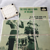 Celtic Music - The Pipes and Drums of Ireland  REAL Album Coaster - Tile Set - Irish Music