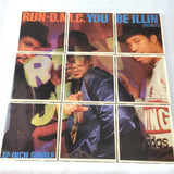 Run DMC Recycled Vinyl Record Cover Coaster Set made from 9 Ceramic Tiles to create a coaster puzzle of the album cover