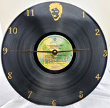 Rod Stewart A Night on the Town Vinyl Record Clock - Made from Authentic Rod Stewart damaged album not a reprinted sticker.