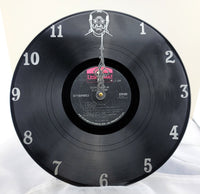 George Carlin Vinyl Record Clock - Legendary Comedian George Carlin's Sound Track turned into a clock, Recycled Vinyl Record clock