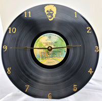 Rod Stewart A Night on the Town Vinyl Record Clock - Made from Authentic Rod Stewart damaged album not a reprinted sticker.