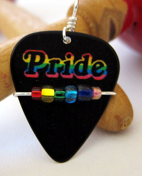 Gay Pride Guitar Pick / Show your Pride / Eat a Rainbow / Gay Pride Jewelry / Rainbow Pride / LGBTQ Pride / Rainbow Music / Gary Jewelry