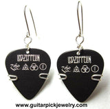Guitar Pick Earrings - Led Zeppelin Guitar Pick Earrings