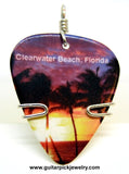 Clearwater Beach Guitar Pick Necklace